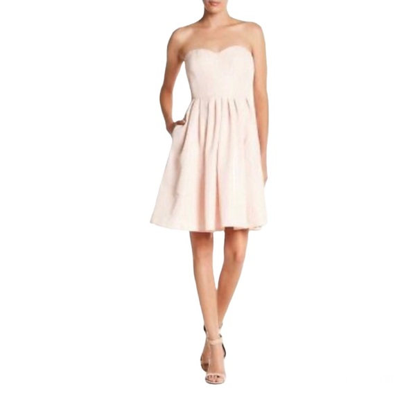 J. CREW | Marlie Classic Faille Strapless Bridesmaid Dress- pink (size 12) - Picture 7 of 7